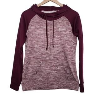 Columbia Womens Medium Cowl Neck Pullover Hooded Sweatshirt Kangaroo Pocket